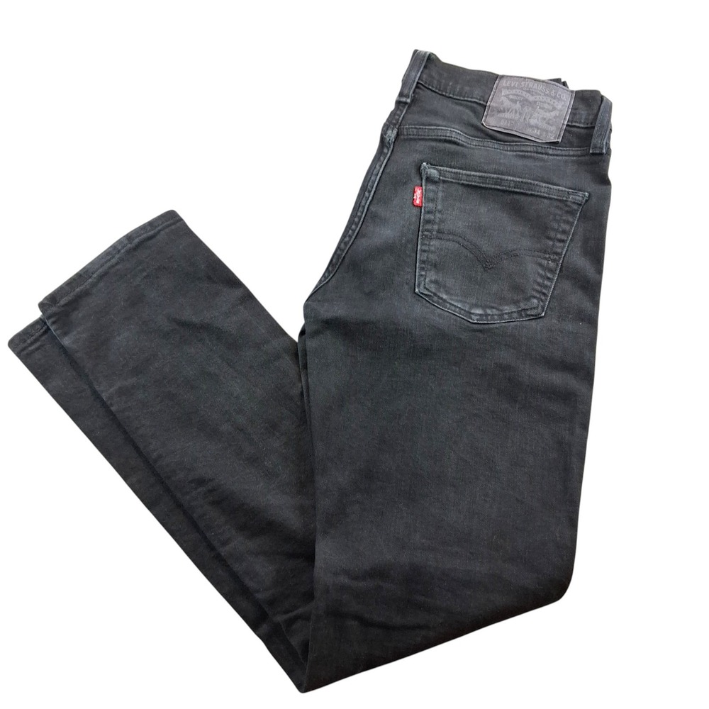 Levi's Mens Jeans 31x32 Black 511 Slim Fit Stretch Denim Pants